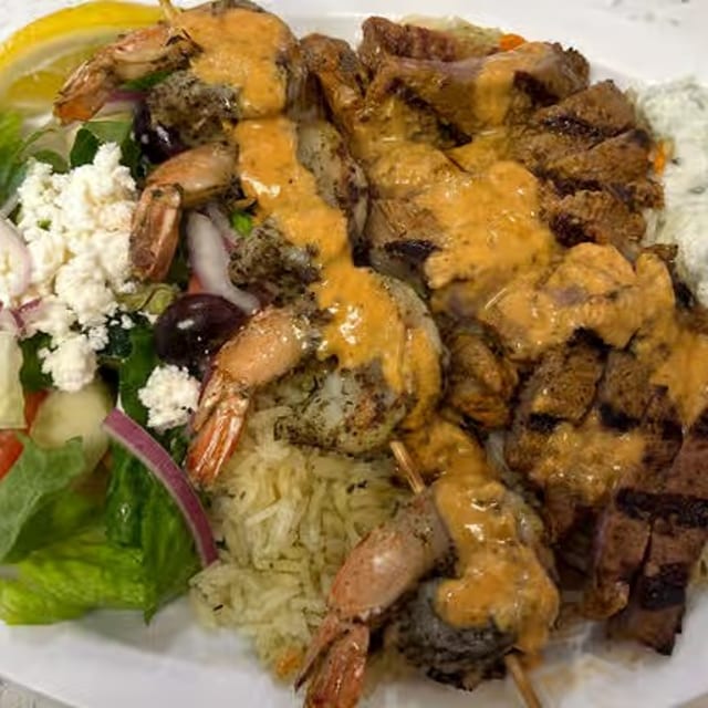 Steak & Shrimp Salad.