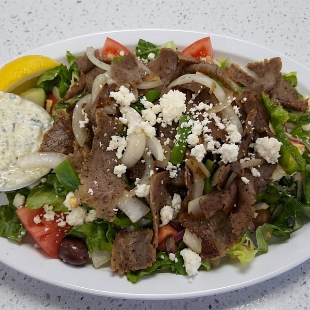 Monster Gyro Salad.
