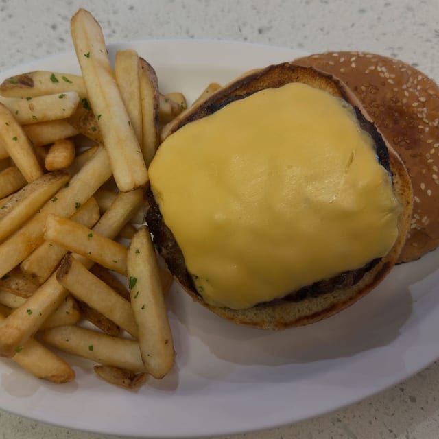Plain Cheese Burger.