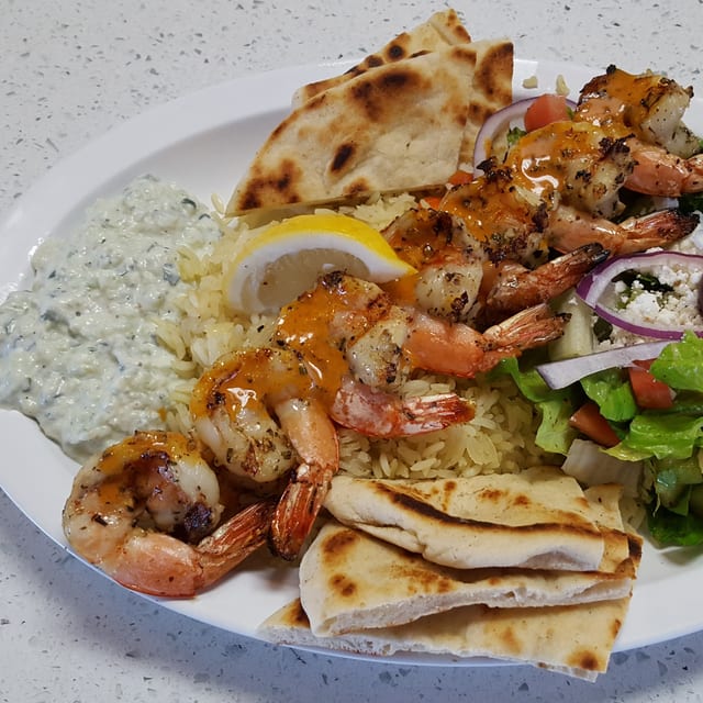 Shrimp Plate.