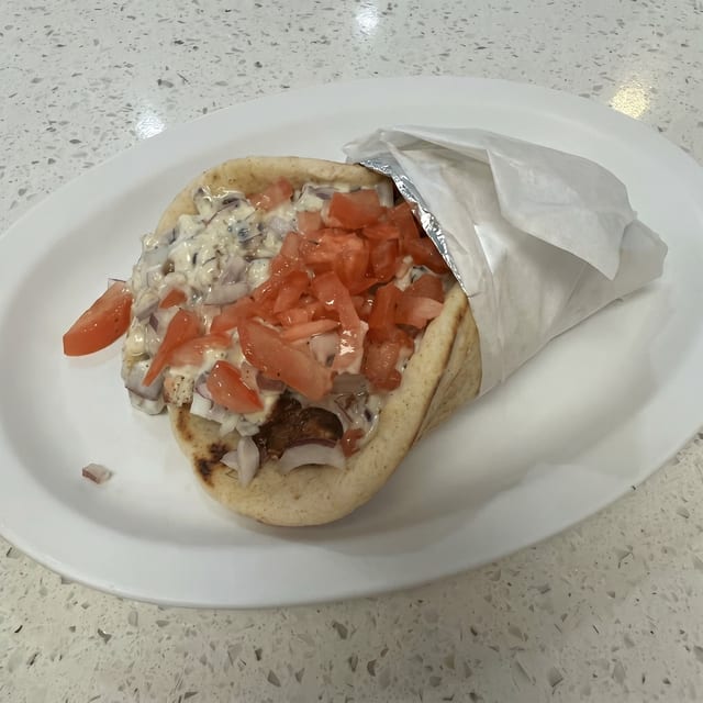 Chicken Souvlaki Sandwich.