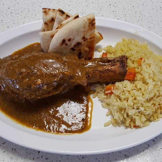 Lamb Shank Plate.