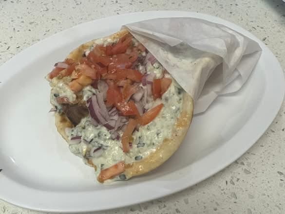 Lamb Souvlaki Sandwich.